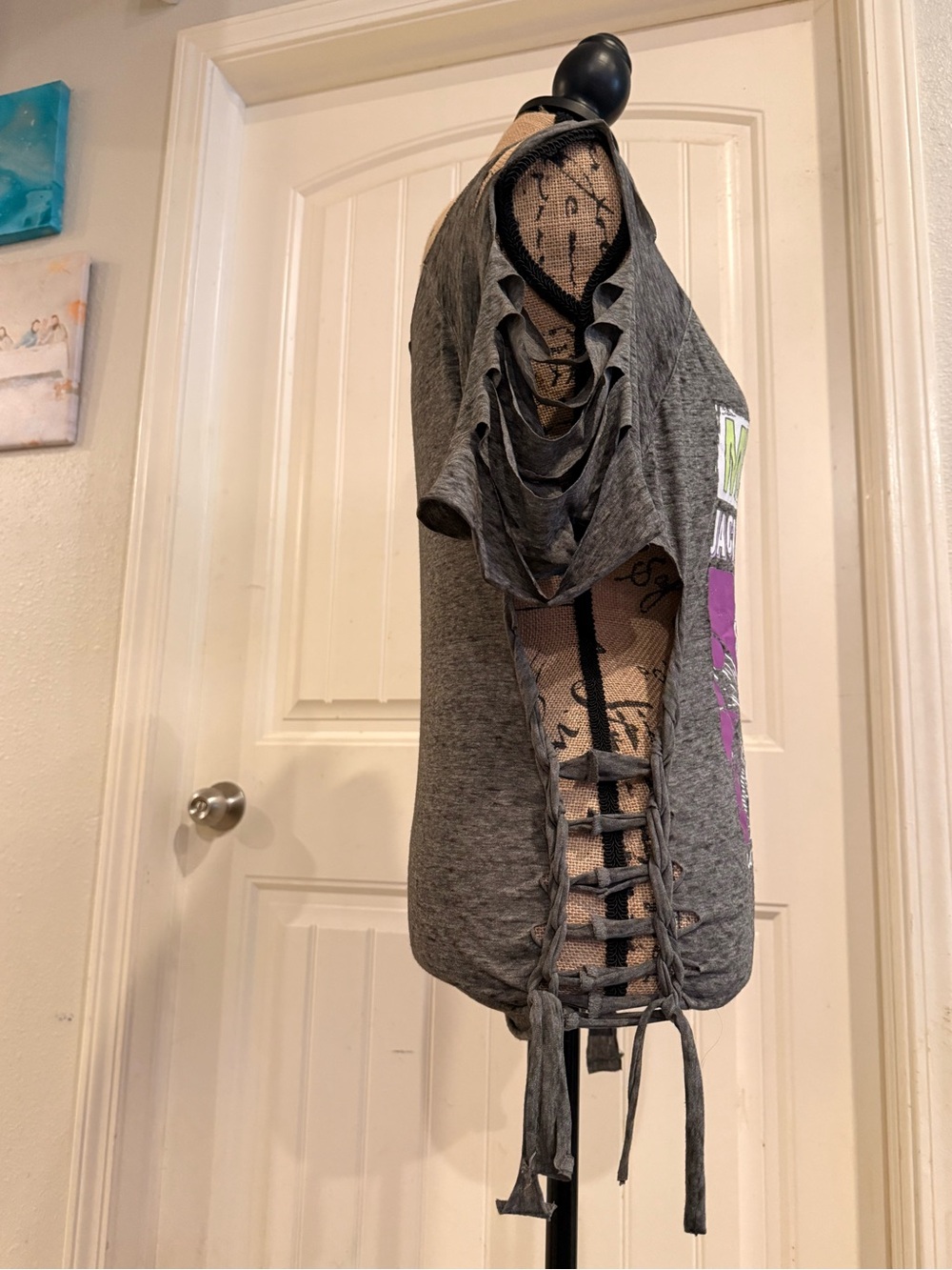 Jack Skellington Reworked Slashed Tee – Large - Picture 4 of 6